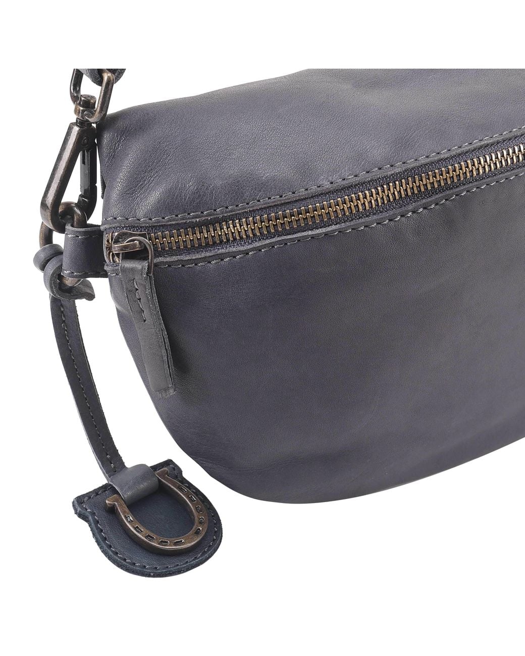Lloyd Baker Gray Birch Leather Crossbody Bag