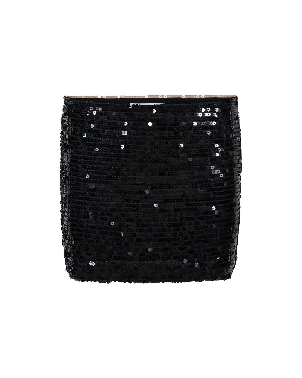 Egyptian Blue Black Sequin Mini Skirt