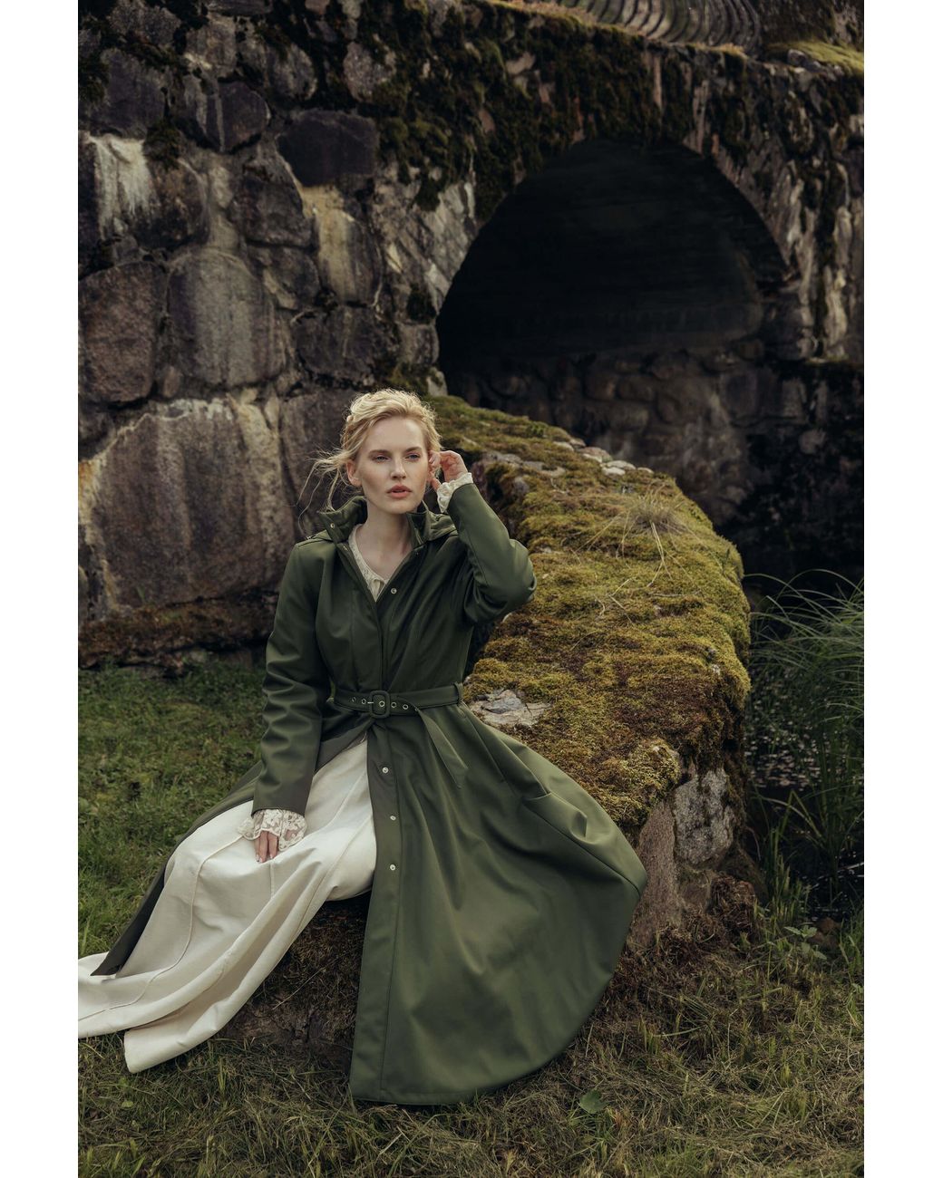 RainSisters Green Winter Coat: Moss