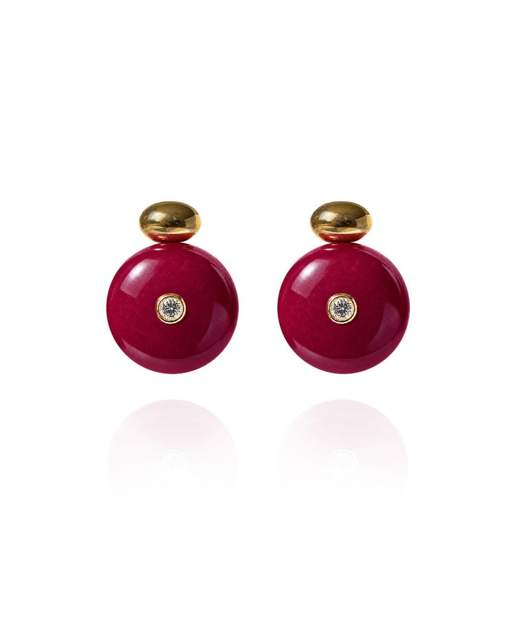 Saule Label Red Paloma Earrings