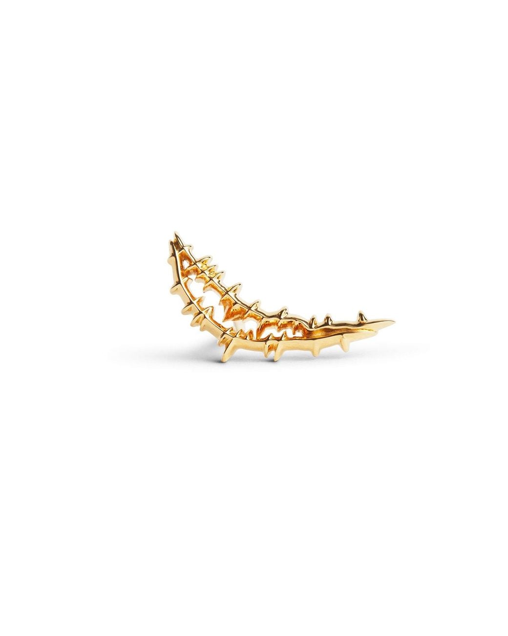 Kasun Metallic Smile Stud Earrings