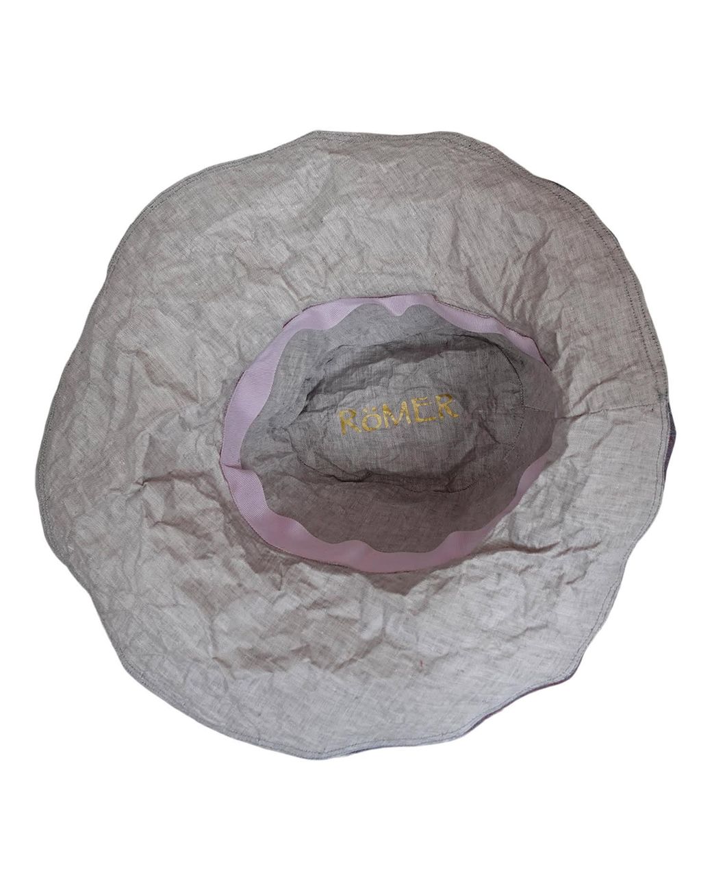 Romer Millinery Purple Morphy Moldable Wide Brim Linen Travel Hat