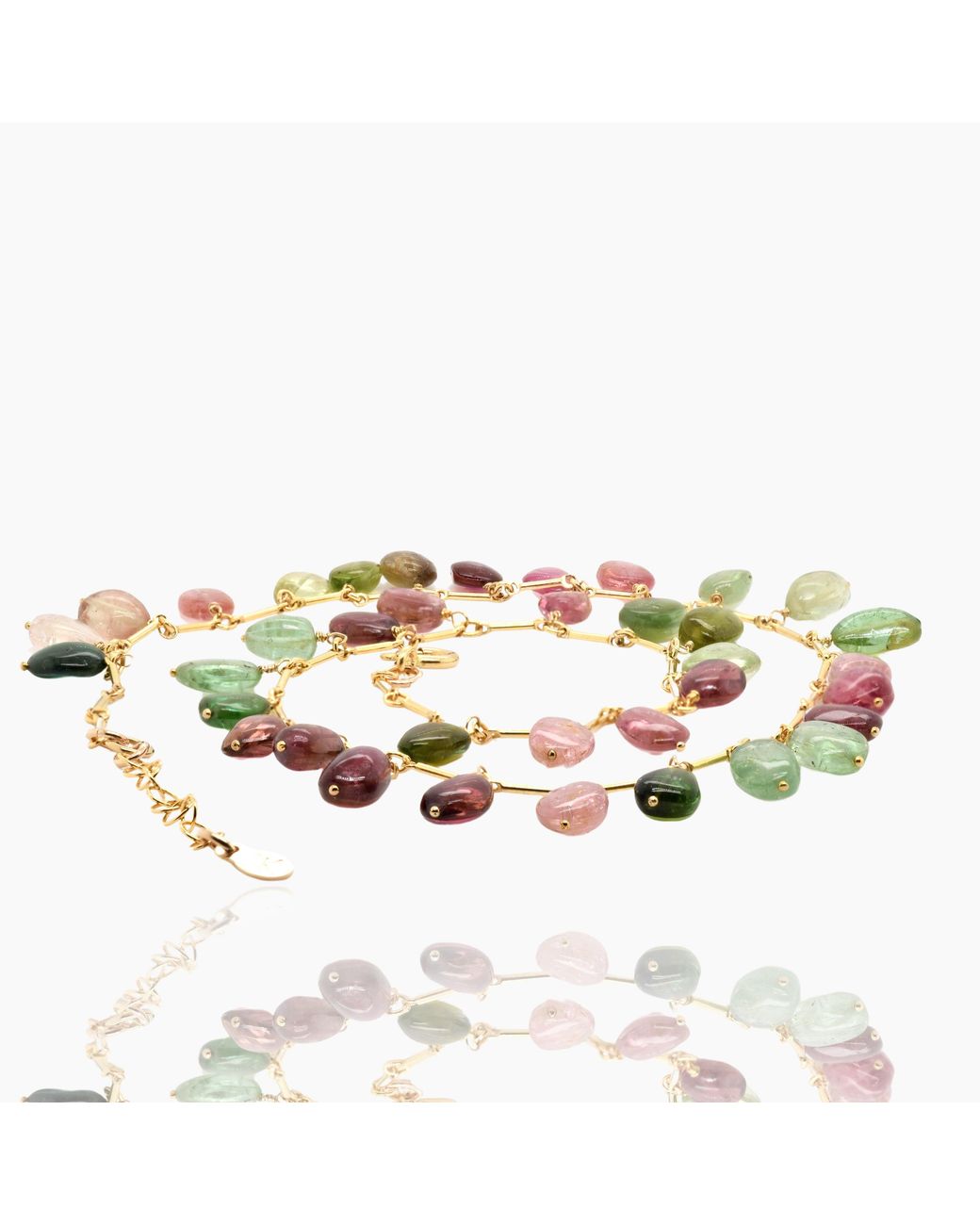 Lori Kaplan Design Multicolor Multi-Tourmaline Smooth Gem Choker