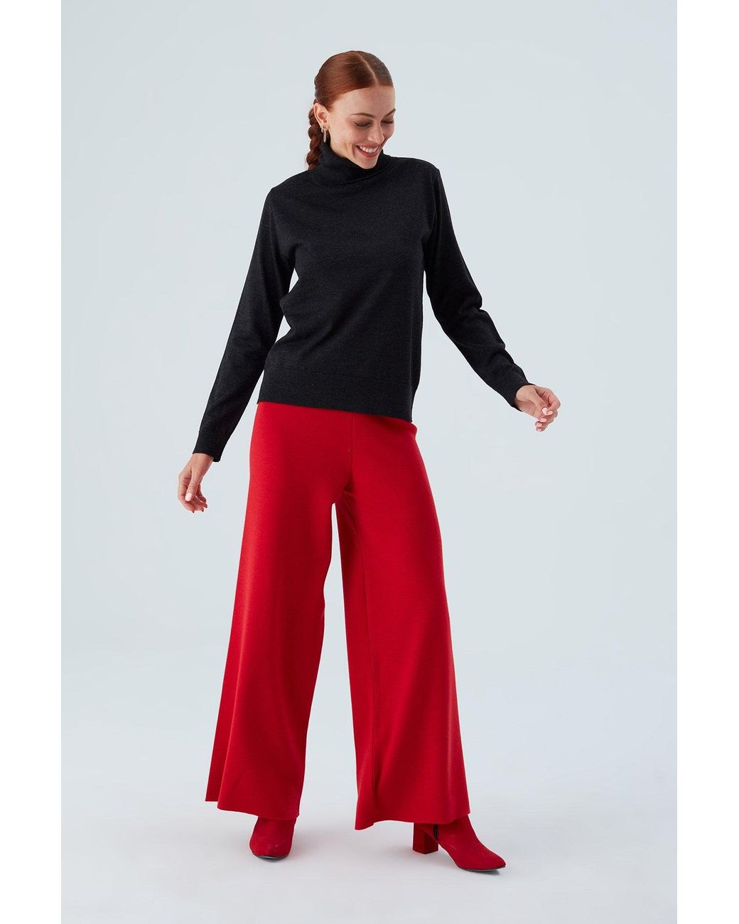 Peraluna Black Valeria Fine Turtleneck Pullover