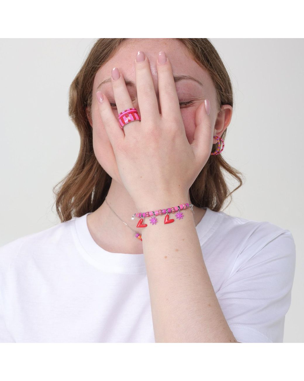 Pinnole Pink Thick Ring