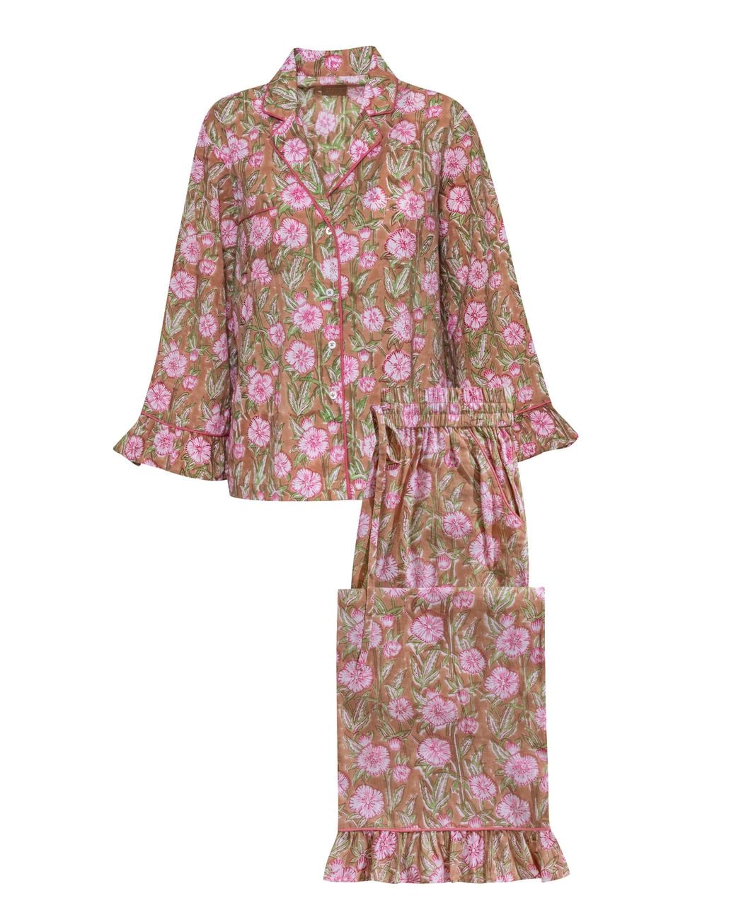 Carolina Benoit White Luxury Cotton Pajama Set