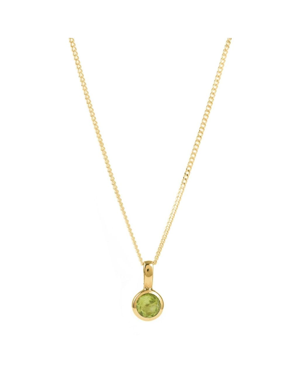 Charlotte's Web Jewellery Metallic August Birthstone Vermeil Necklace