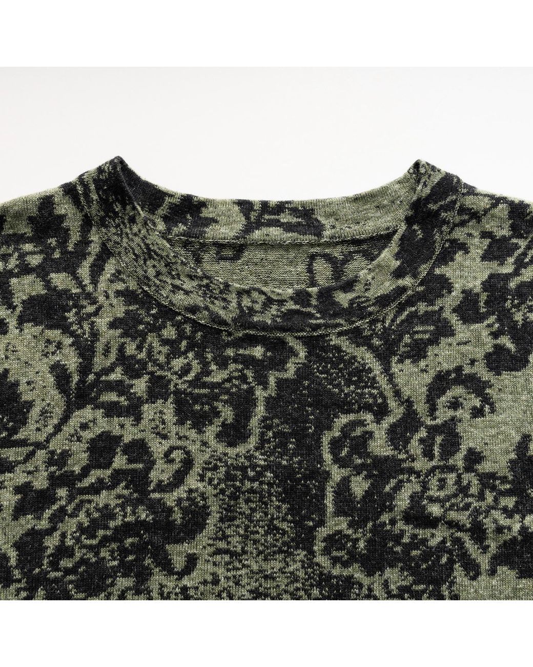 Fully Fashioning Green Shila Pullover Sweater