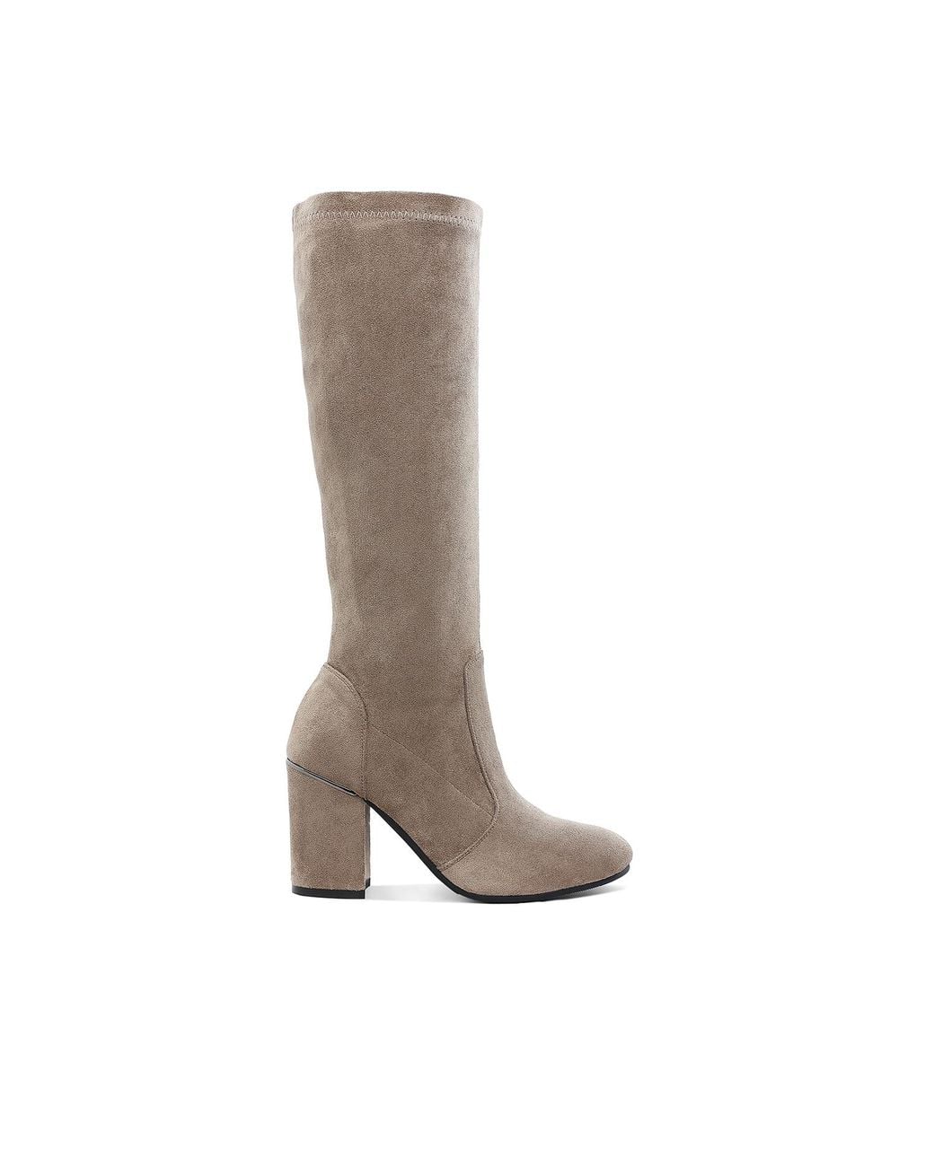 Rag & Co Brown Neutrals Saloniki Microfiber Calf Boots