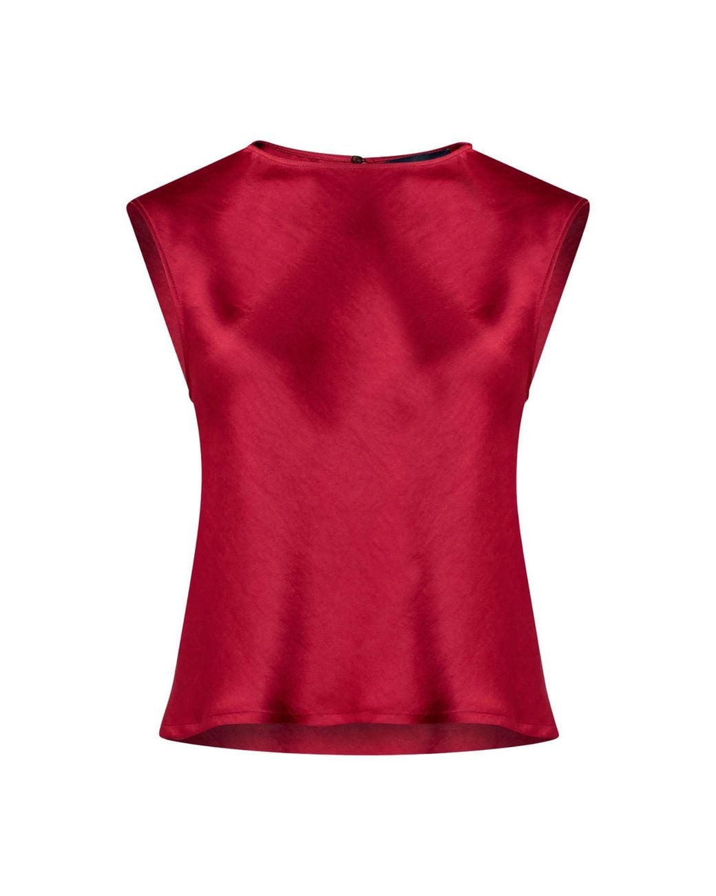 Helen Mcalinden Red Nicki Ruby Satin Top