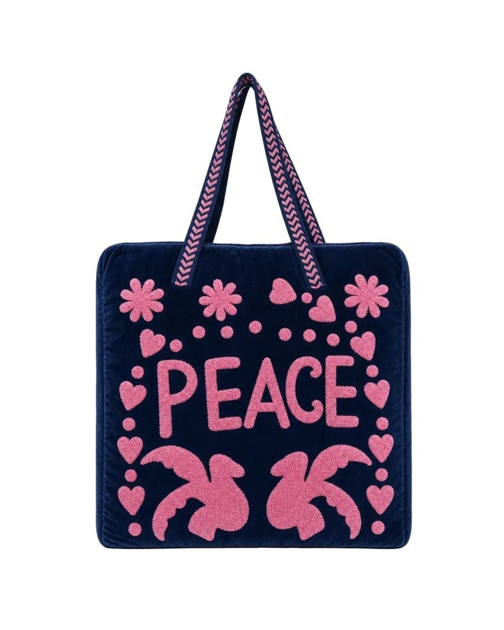 Conscious Yoga Collective Blue Peace Suzani Tote