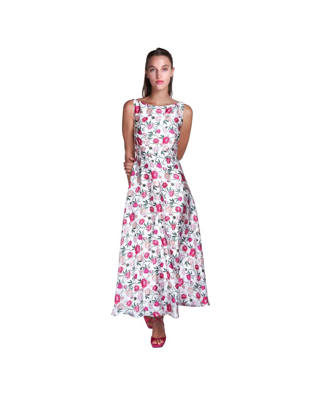 Sofia Tsereteli Purple Peony Evening Dress