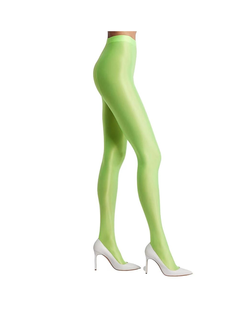 HIGH HEEL JUNGLE by KATHRYN EISMAN Green Mercury Tights