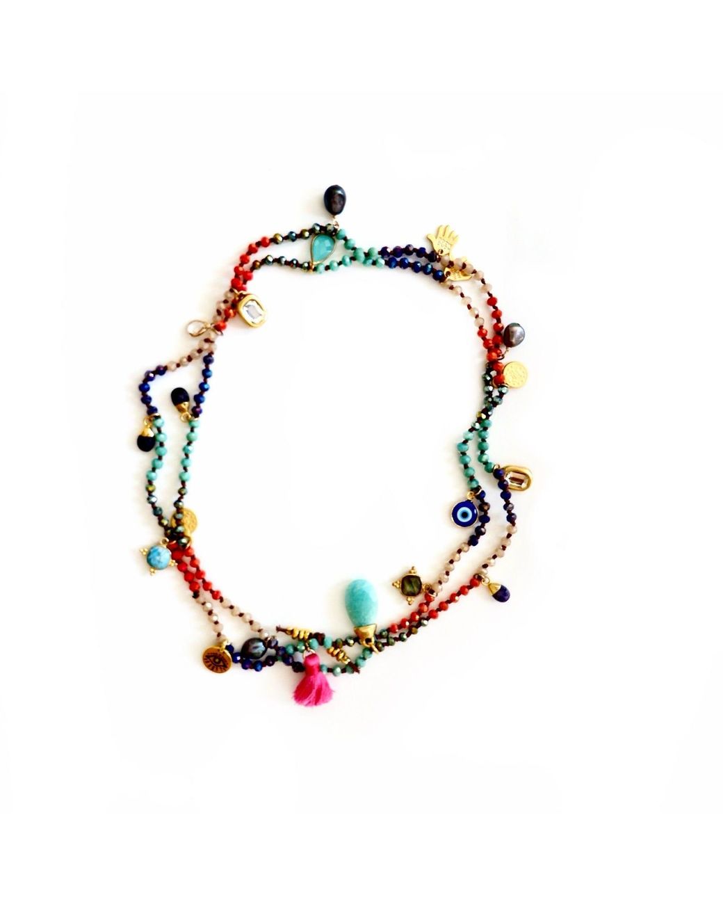 Persia Dona Jewelry Blue Casablanca Gemstone Necklace