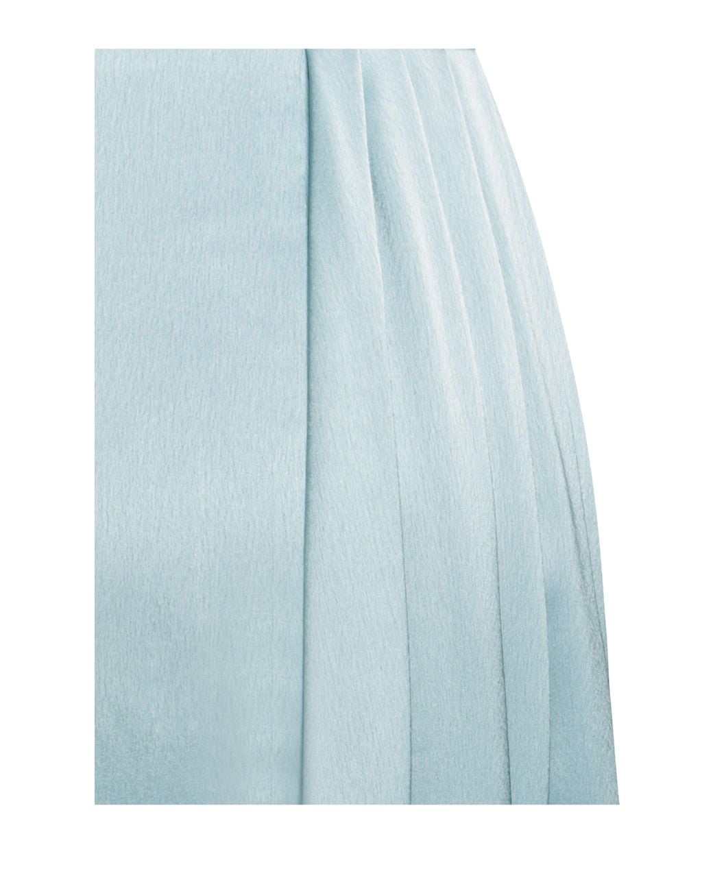 Miss Circle New York Blue Elayna Pale Strappy Satin Corset High Slit Gown
