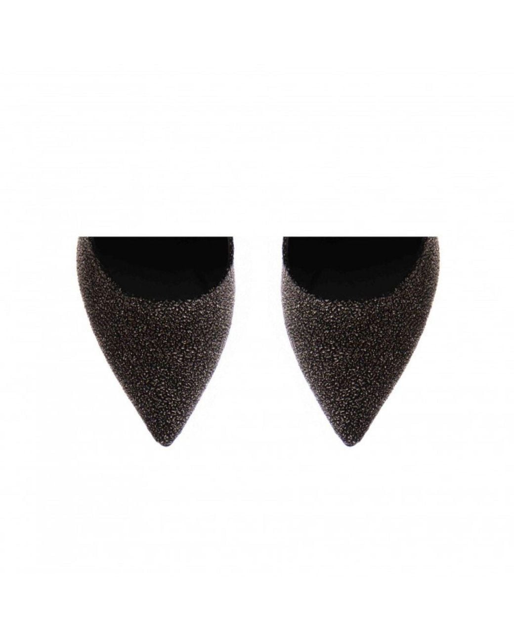 The 5Th Element Black Shimmer Stiletto Pumps
