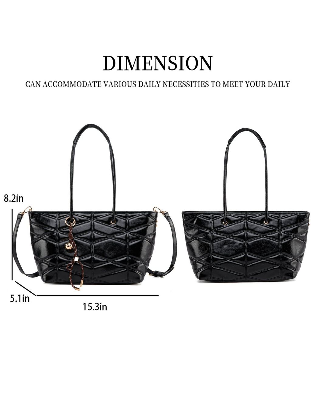 Mkf Collection - J'omor Black Karen Tote Bag