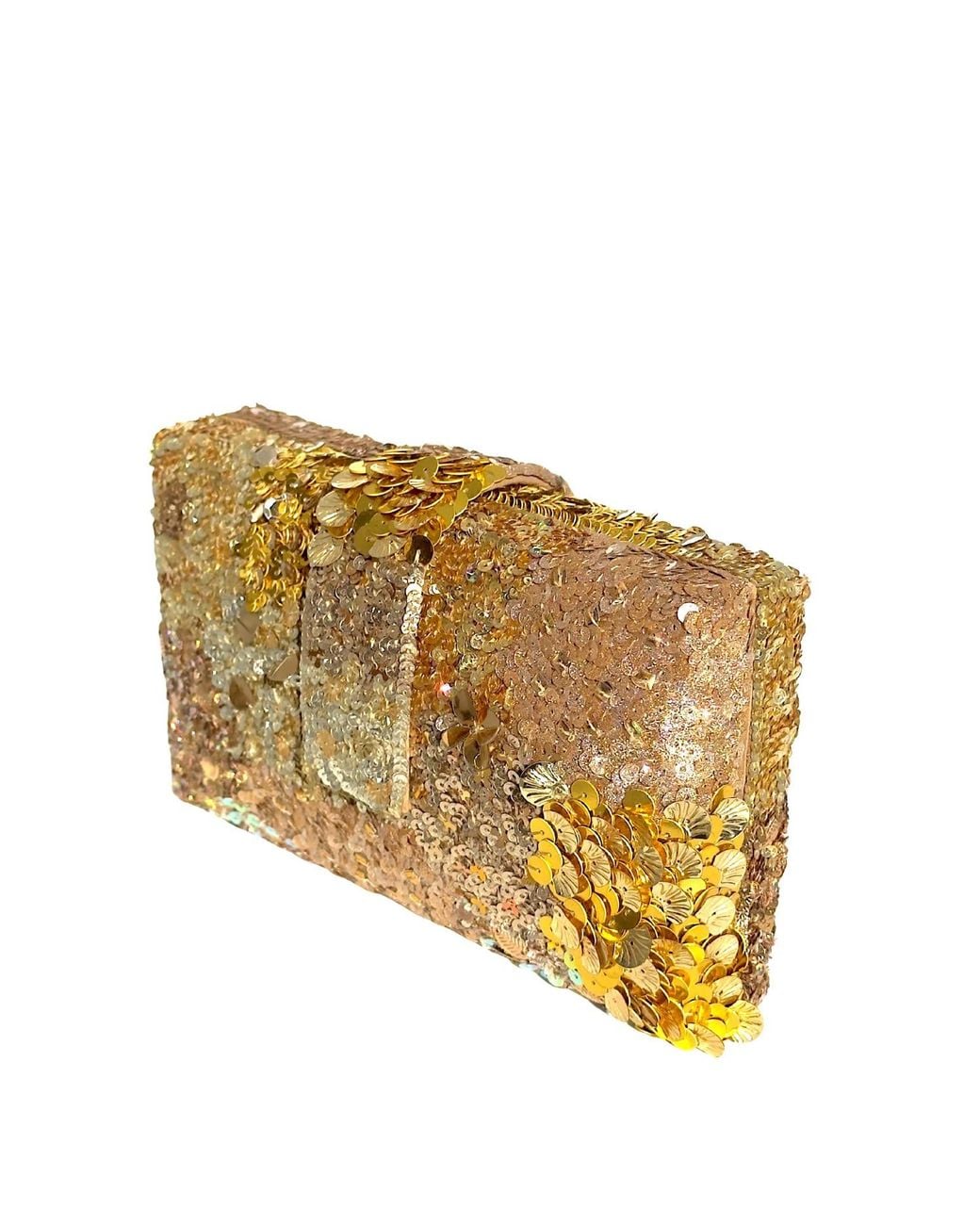 Simitri Metallic Garnet Clutch