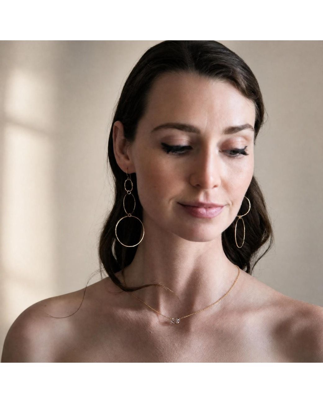 Heather Hawkins Jewelry White Herkimer Diamond Necklace
