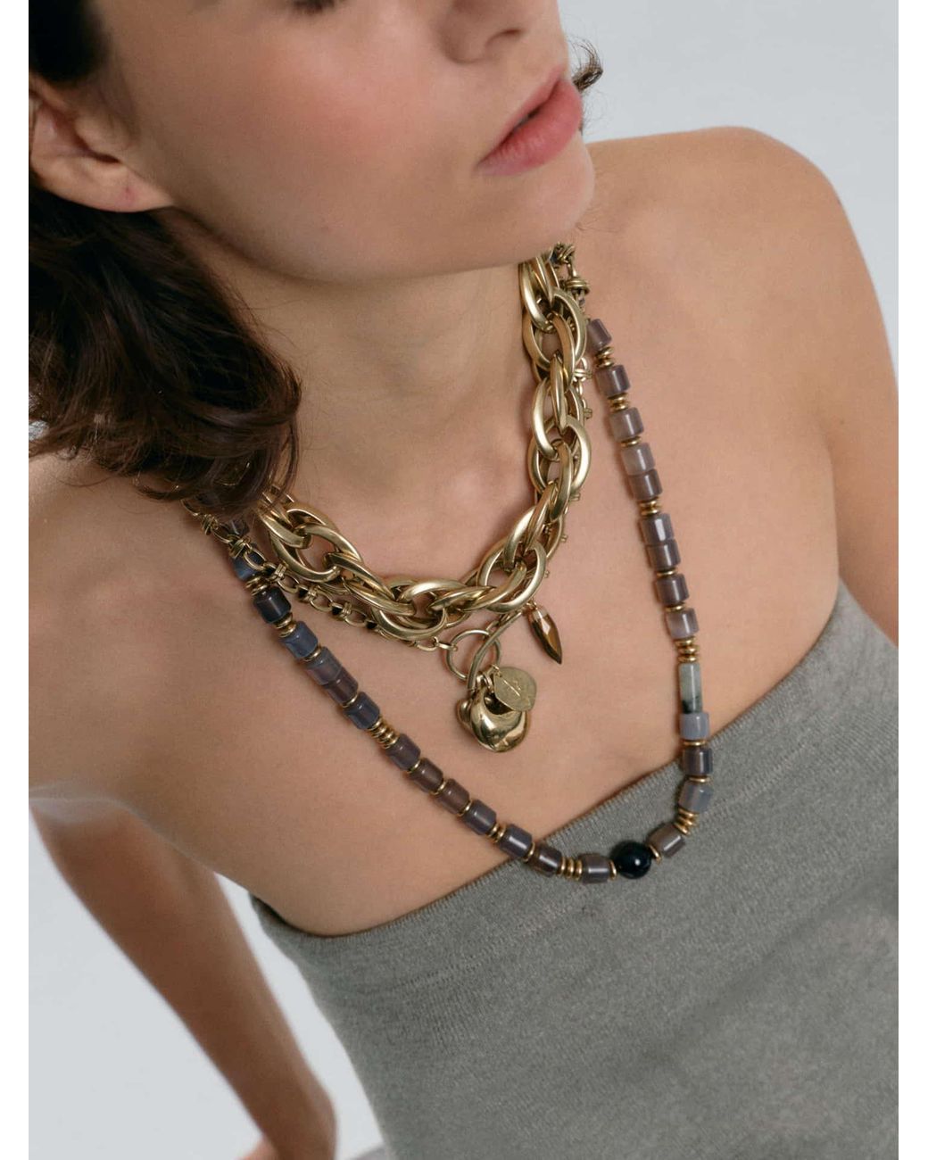 Sita Nevado Metallic Mom Necklace
