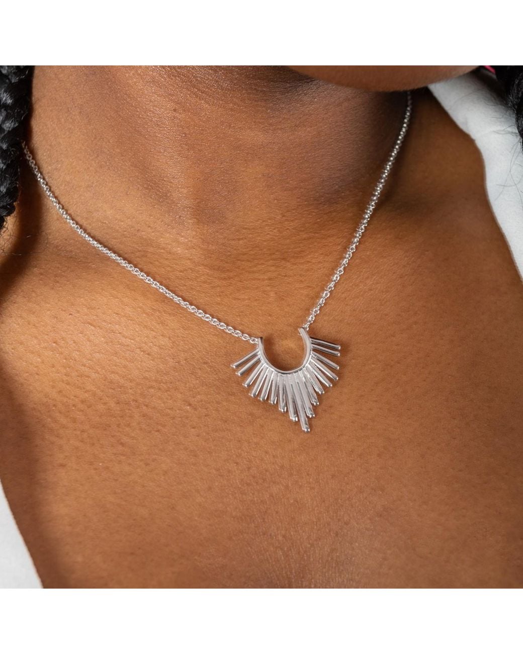 Lucy Quartermaine Metallic Solid Sterling Egyptian Temple Pendant