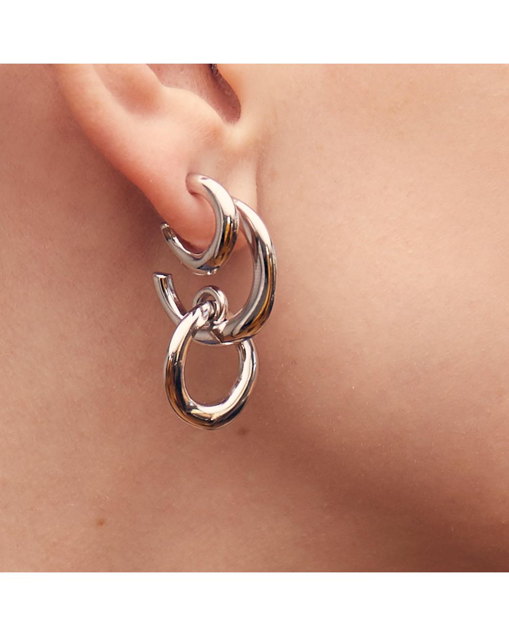Biko Jewellery Metallic Rio Hoops Small