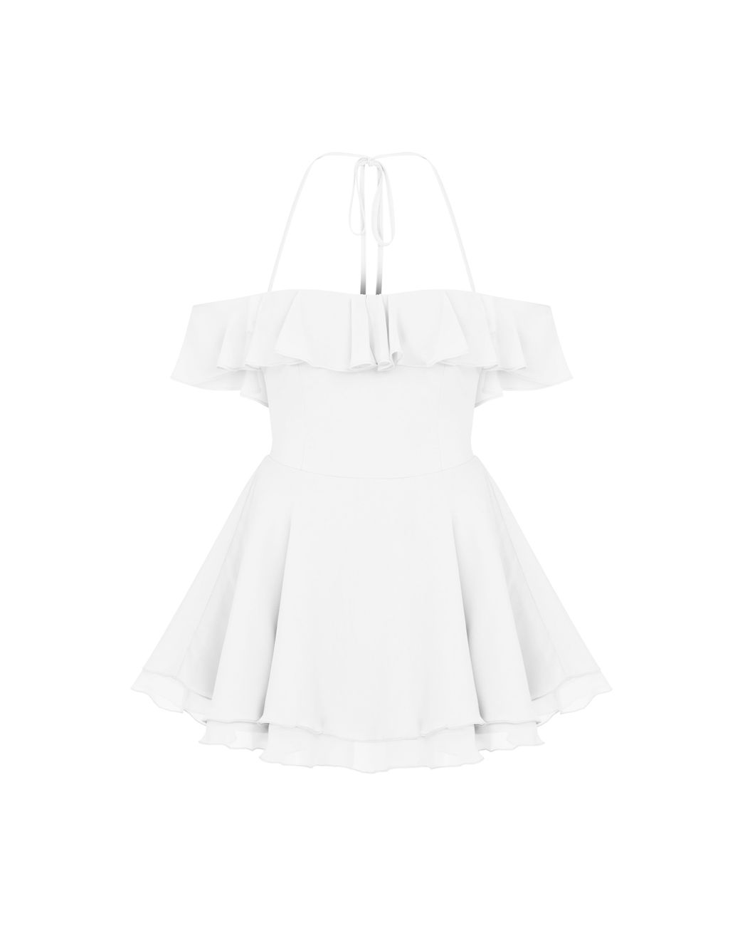 NAZLI CEREN White Evie Mini Dress