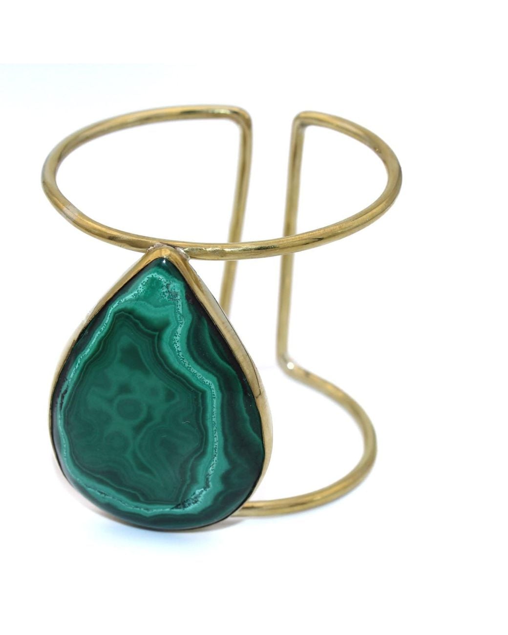 Lala Salama Blue Malachite Open Cuff