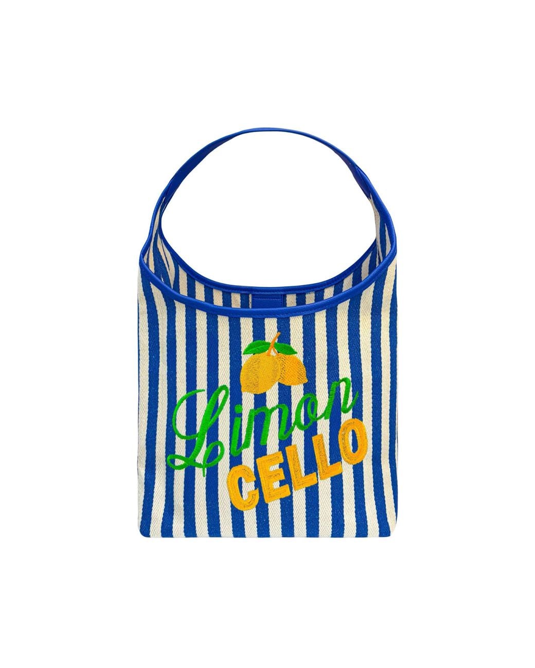 Lilly Loves Blue Stripe Limoncello Handbag