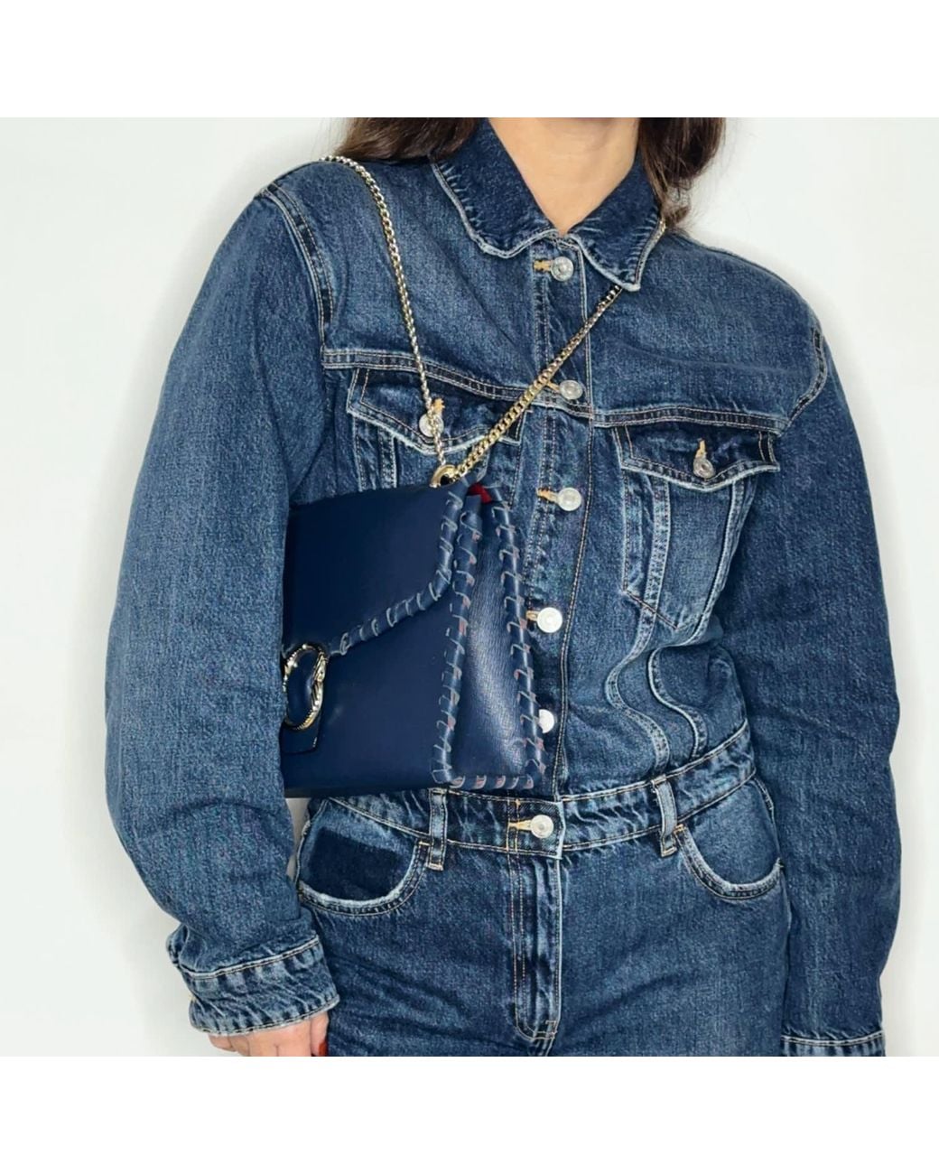 Ruj Heritage Blue Shoulder Bag Midnight