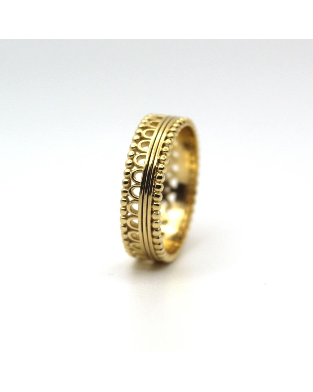 VicStoneNYC Fine Jewelry Natural Antique Lace Pattern Ring