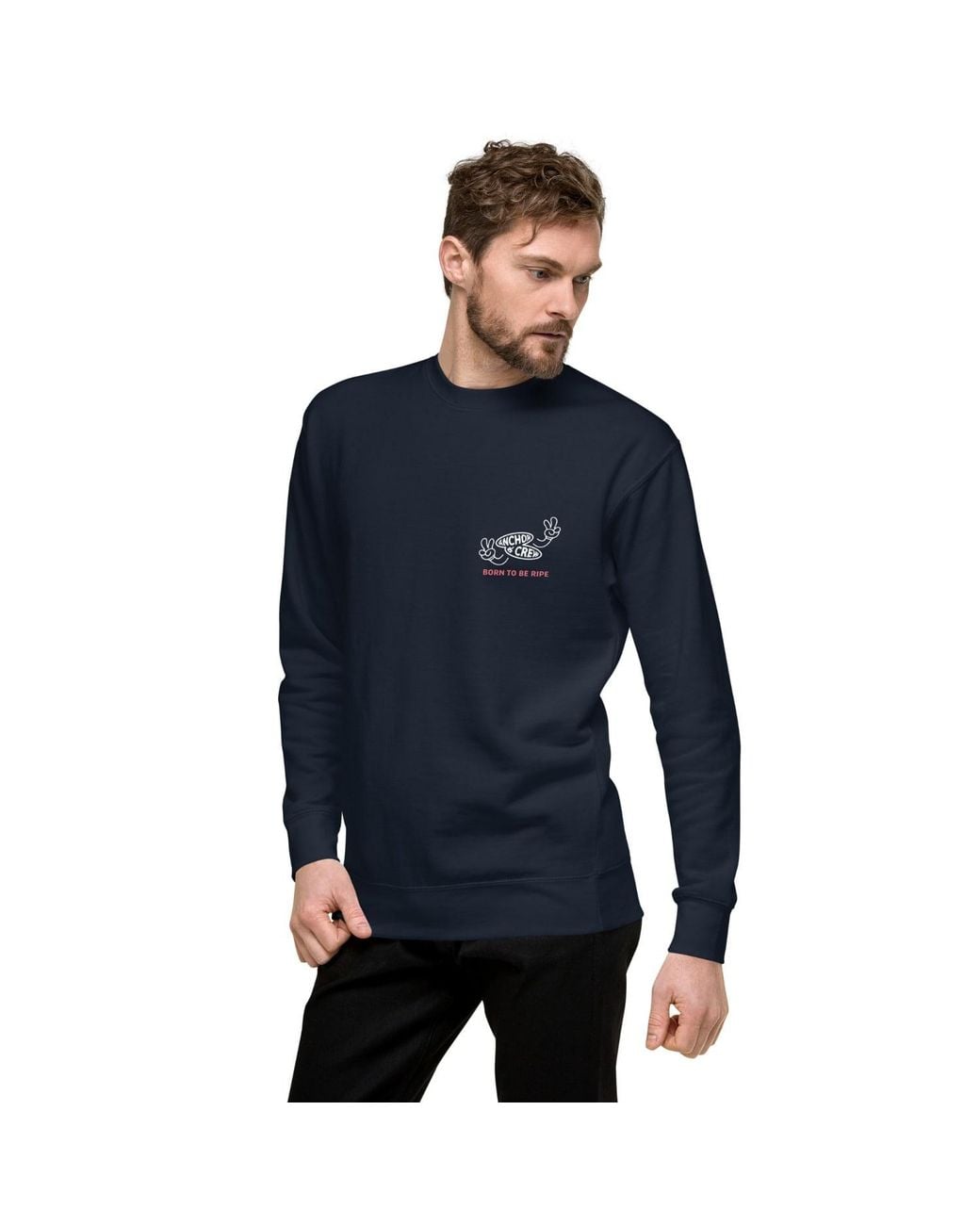 Anchor and Crew Blue Ripe Avocado Dial-A-Local Organic Cotton Sweatshirt