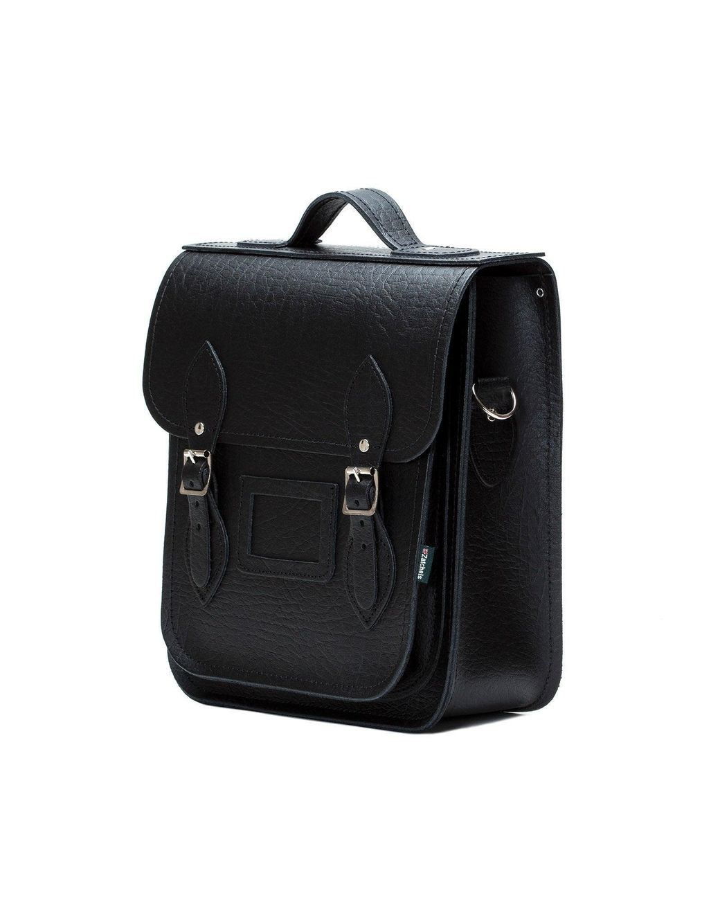 Zatchels Blue Handmade Leather Small City Backpack