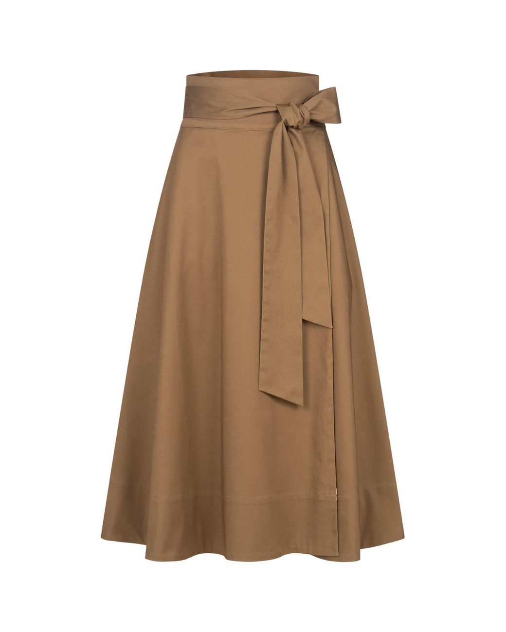 Marianna Déri Brown Reversible Wrap Skirt Cherry Blossom & Caramel
