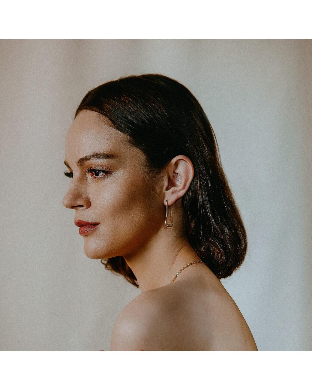 Lait & Lune Metallic Metope Earrings