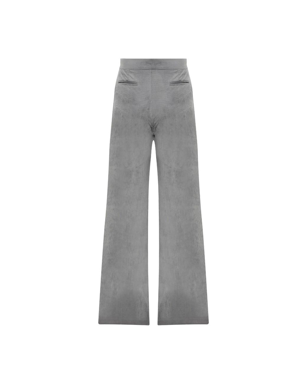 NAZLI CEREN Gray Bicolle Corduroy Trousers