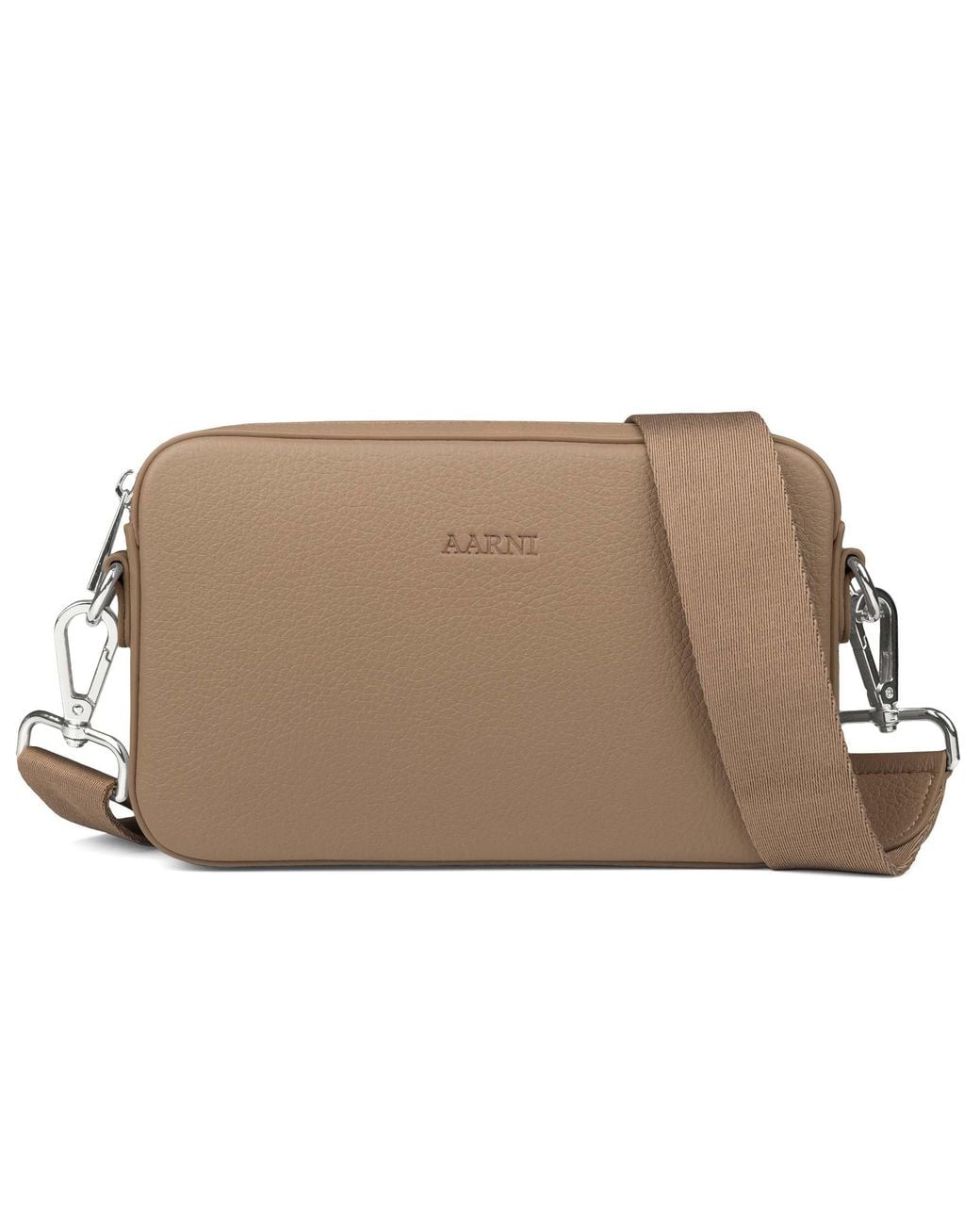 Aarni Brown Crossbody Bag, Sand