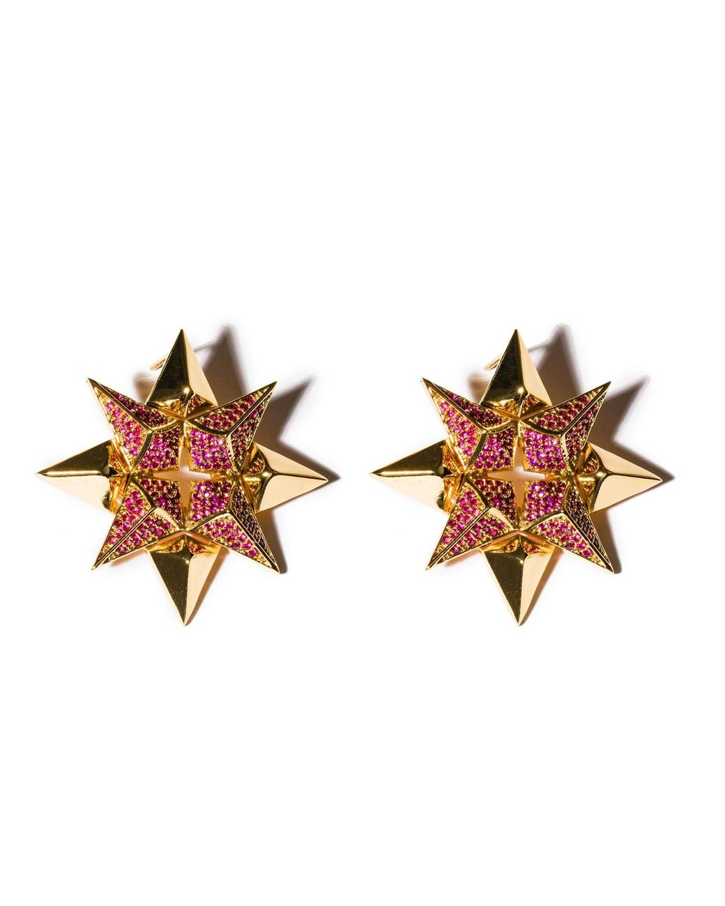 Kybele Studio Brown Starburst Earrings