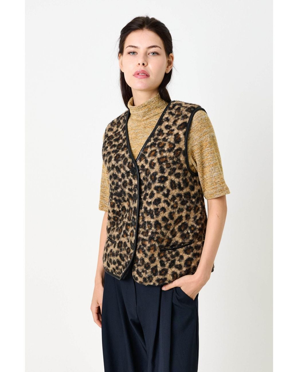 Louche Brown Chris Animal Gilet