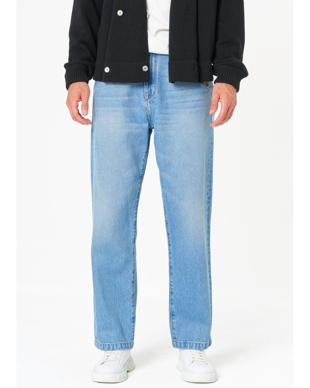 NOEND Blue Noend Classic Fit Rigid Jeans for men