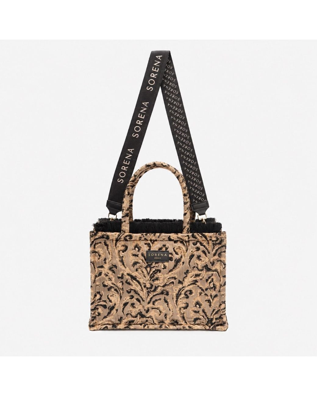 Sorena Brown Neutrals Arabella Medium Tote Bag