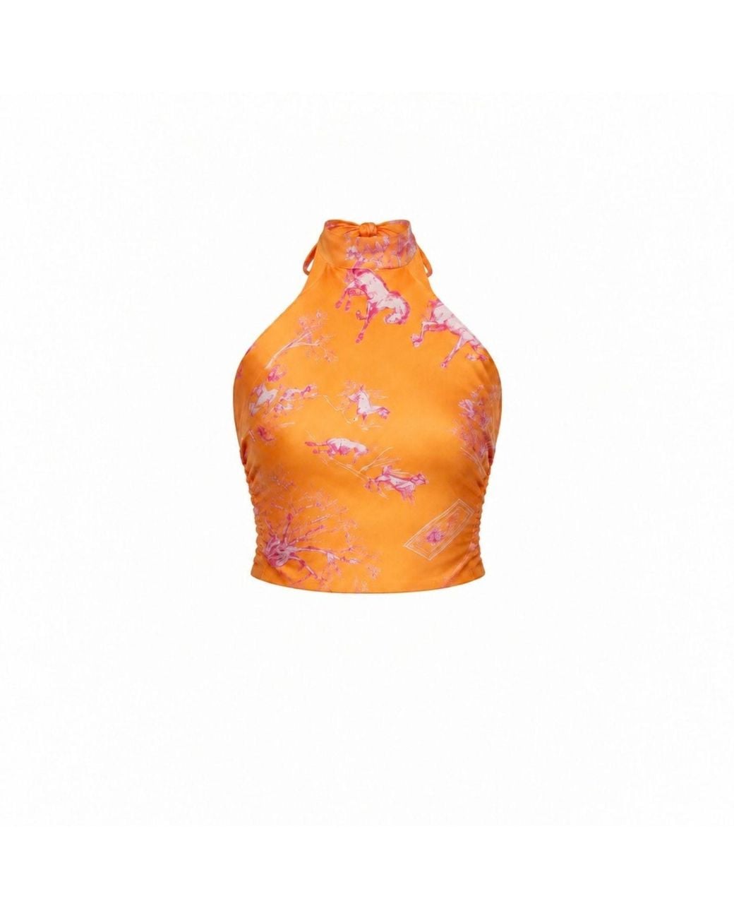 L’orangerie D’isabella Orange Lune Top Toile De Jouy