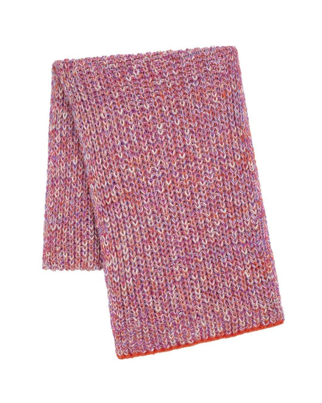 Cara & The Sky Red Florence Twist Oversized Knitted Scarf