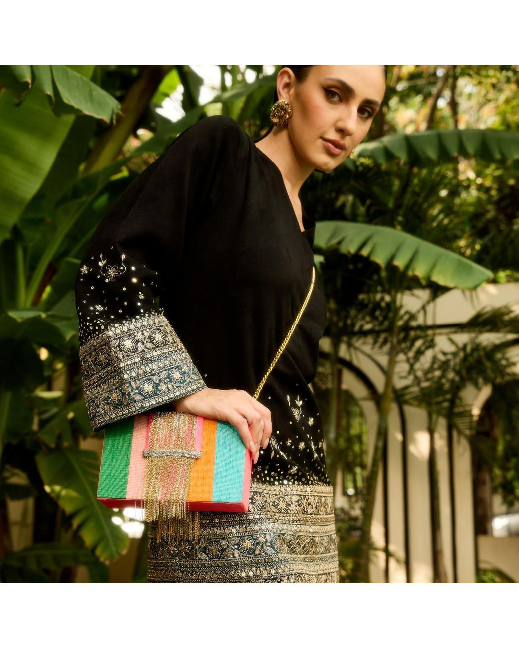 Simitri Green Skittles Dreamy Clutch