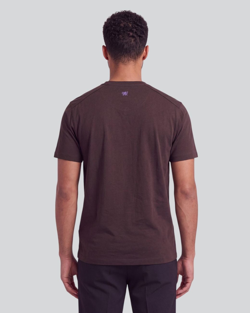 Lords of Harlech Black Timothy Brownie Stretch Cotton Crew-Neck Tee for men