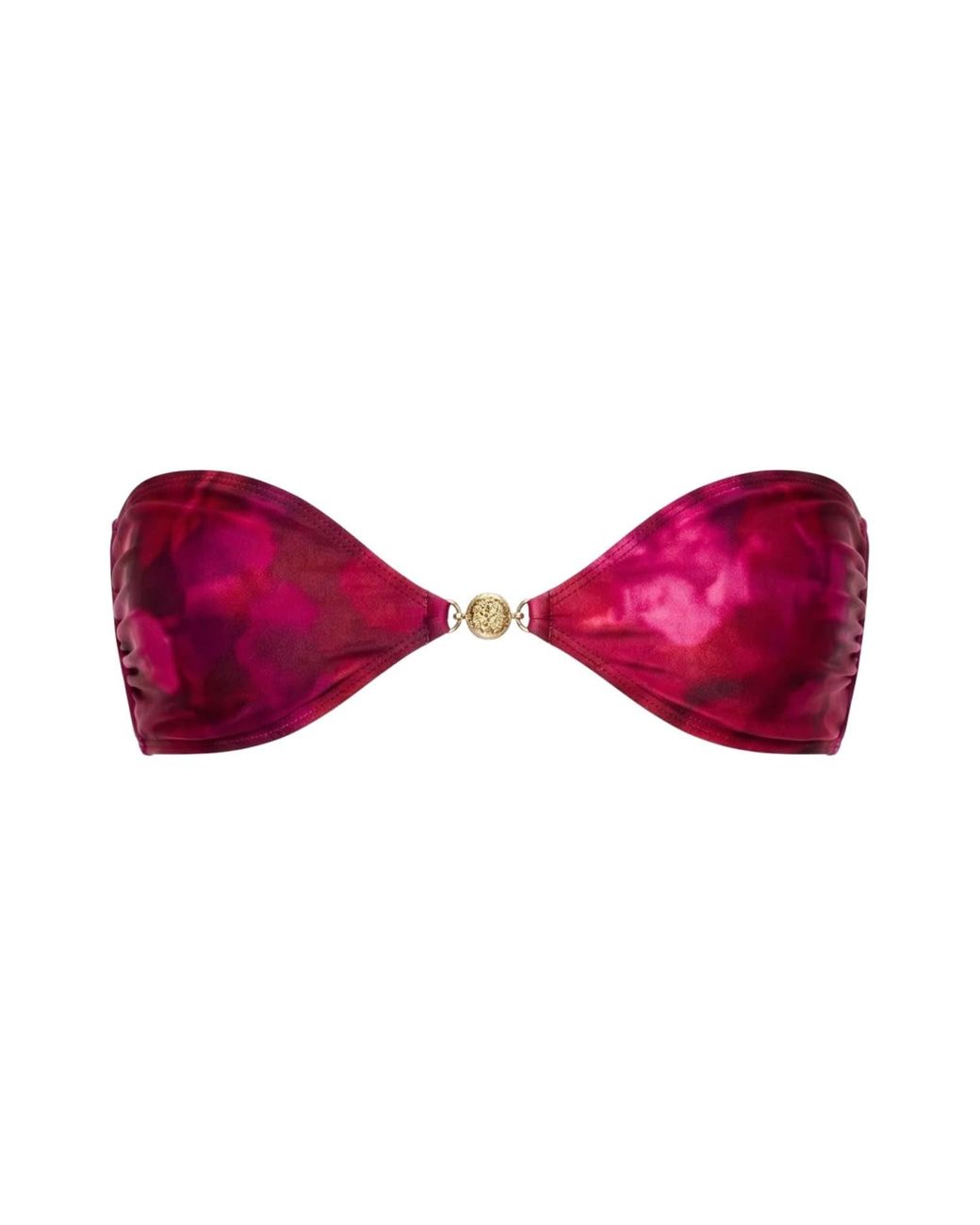 Sunkissed Red Le Bandeau Strapless Bikini Top
