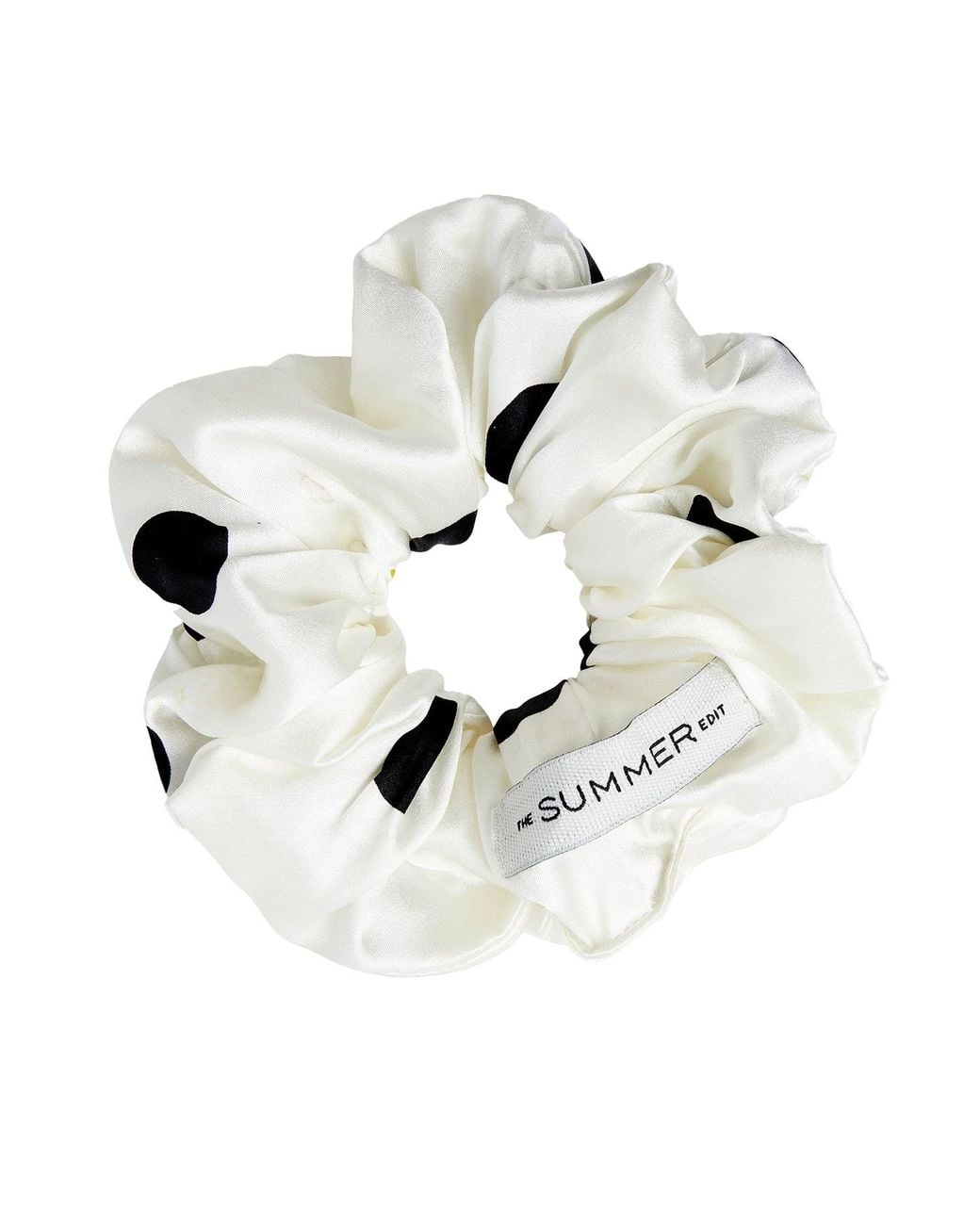 The Summer Edit Metallic Luxe Silk Scrunchie