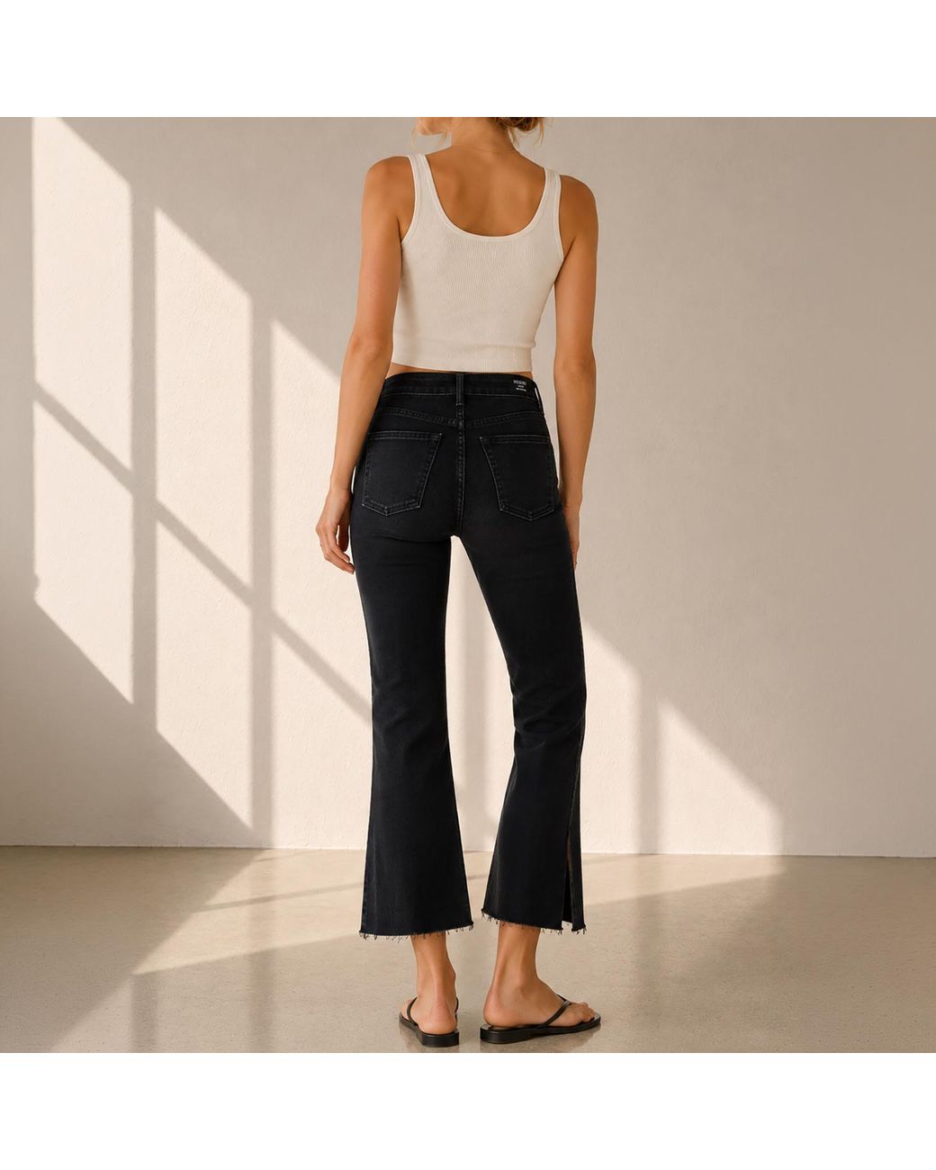 NOEND Black Farrah Kick Flare Jeans