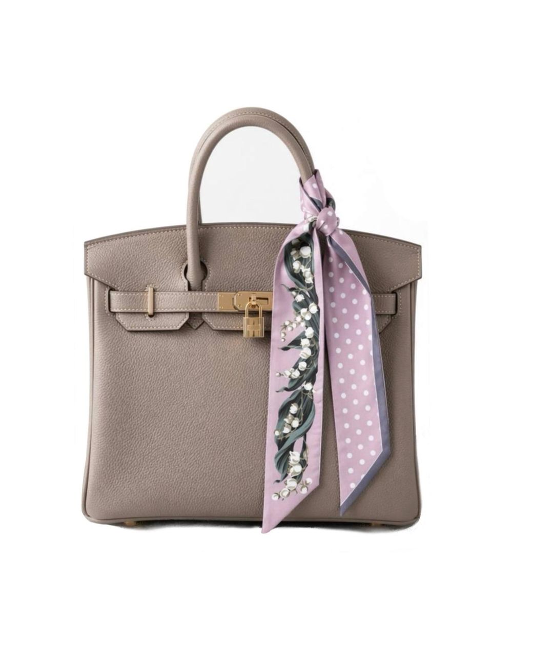 Silk&Soul Pink Lily Of The Valley Twilly