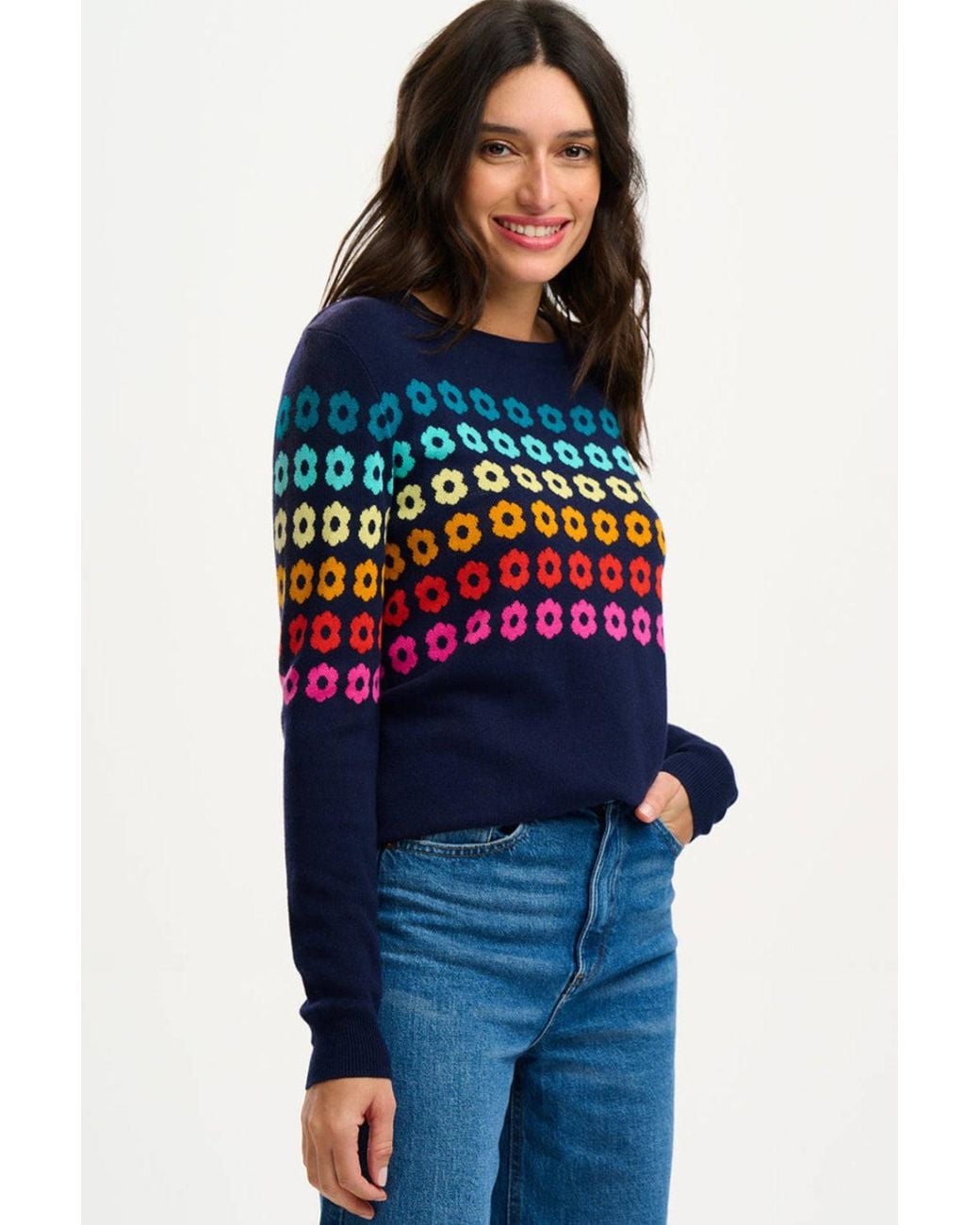 Sugarhill Blue Rita Jumper, Flowers